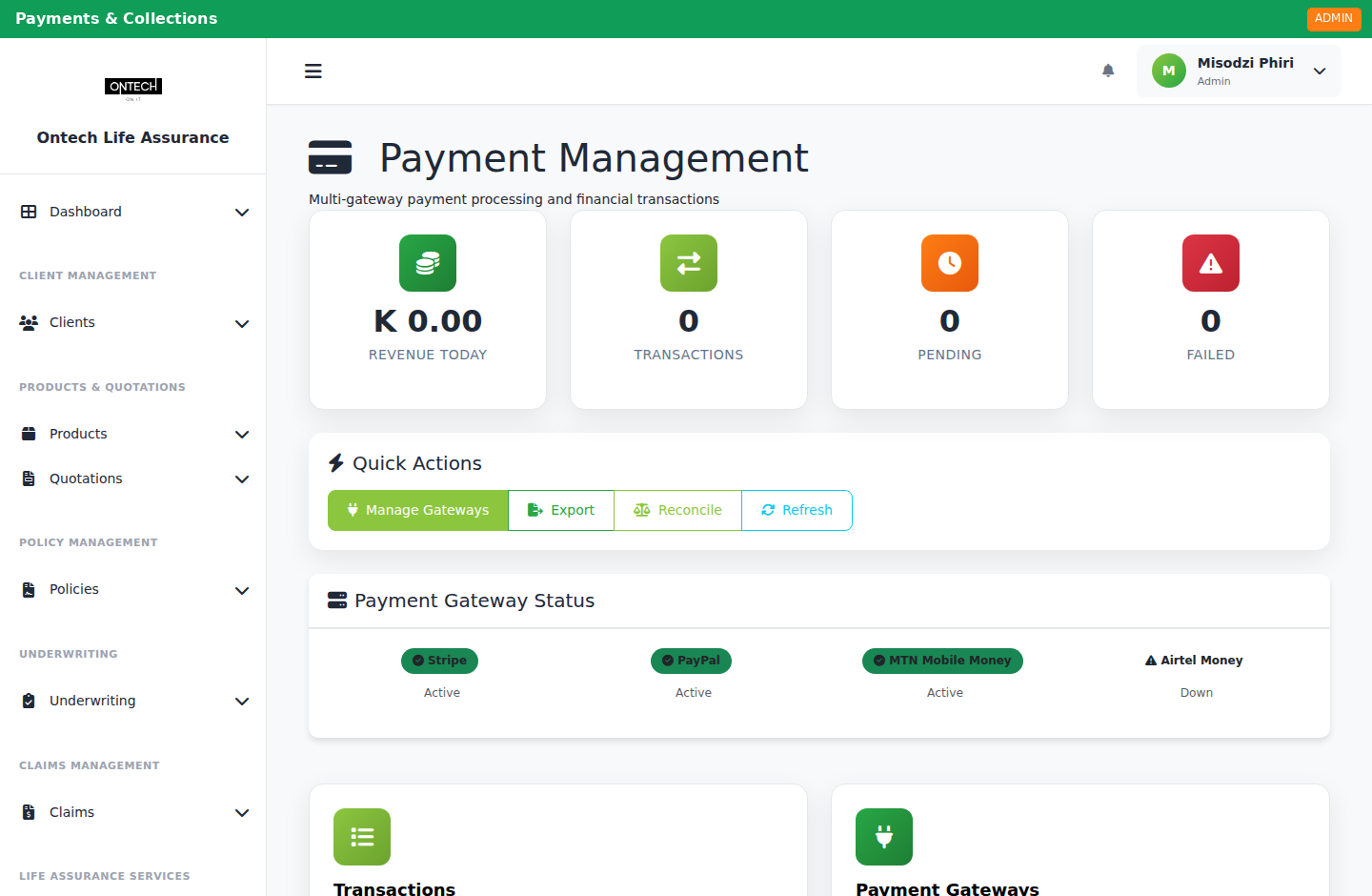 Payments