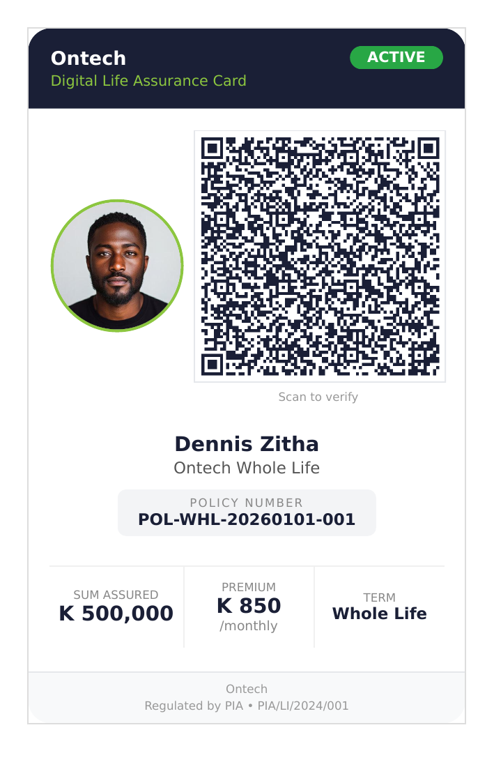 Life Card Front